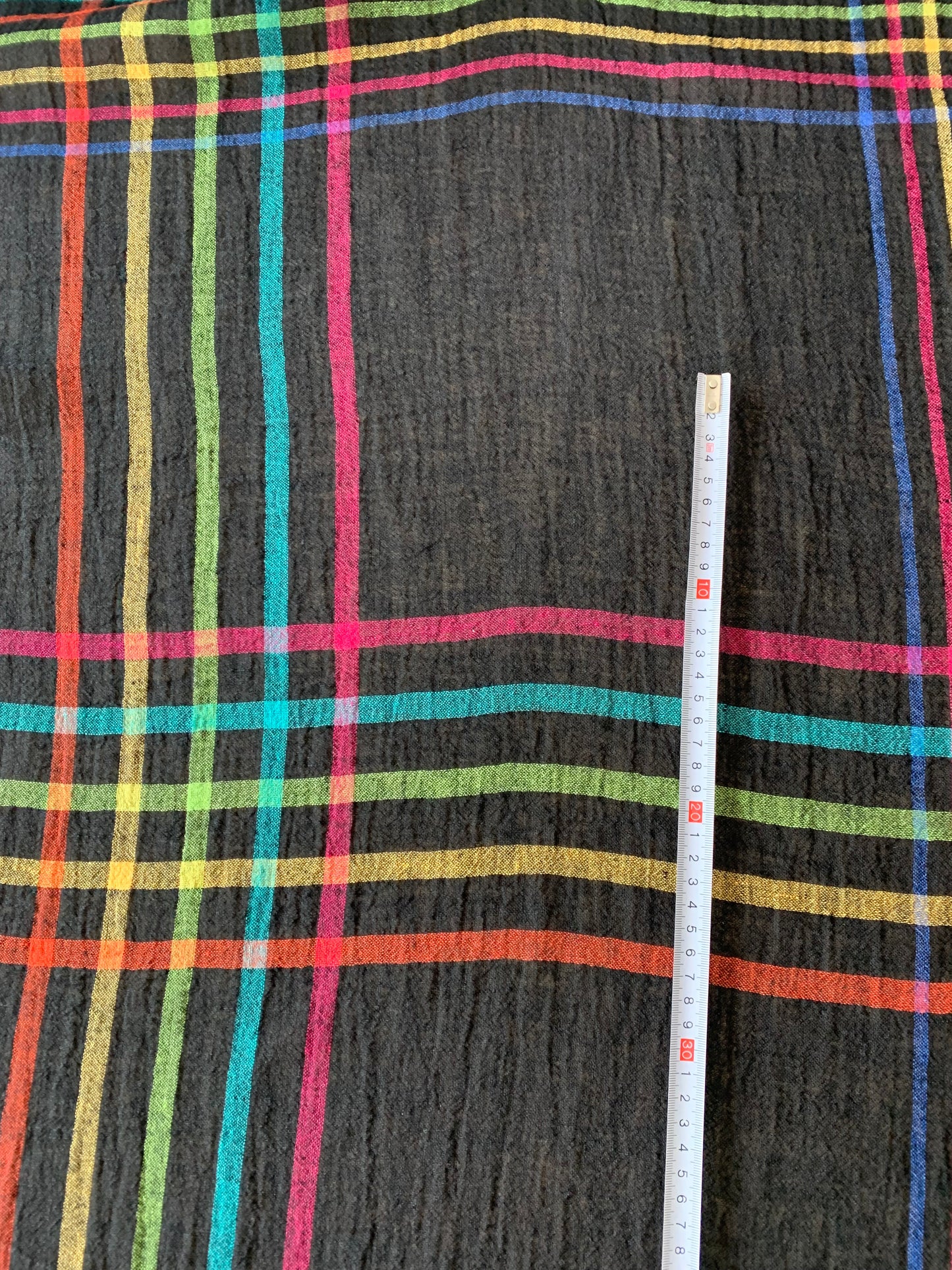Ruudullinen pellavakangas